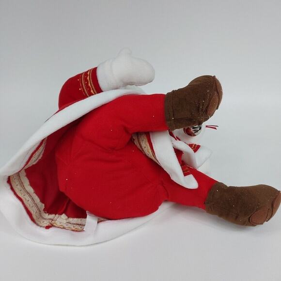 Hallmark The Polar Express 18" Talking Plush Santa With Silver Bell Works - Picture 4 of 4